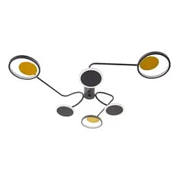 Люстра потолочная Brille светодиодная 40W WW+NW+CW WH BK+G (BR-01 657C/6)