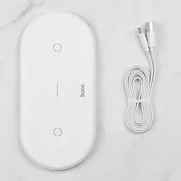Бездротовий зарядний пристрій Hoco CW23 2in1 10W White - мініатюра 5