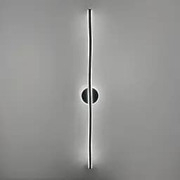 Чорне видовжене хвилеподібне бра 100 см 4000K Арт. WB 31/1000 BK Line F