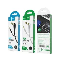Кабель Hoco UPA14 Pisces Cable AUX audio 2m Black - мініатюра 2