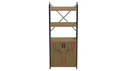 Етажерка 3/60 Ferrum-decor Серії Конект з тумбою 144x60x28 Чорний ДСП Артизан (FRD-104447) - мініатюра 4