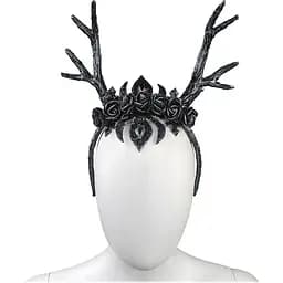 Рога Чёрный олень на обруче