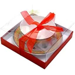 Чашка + блюдце порцеляна "Золотий" 150 мл (h-4.5 см, d-9.5 см, блюдце d-13 см) (SBS112-4)