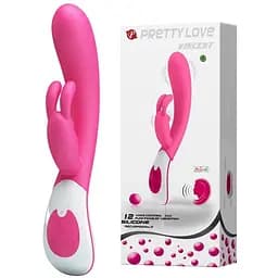 Вібратор-кролик Pretty Love Vincent 21.5 см рожевий