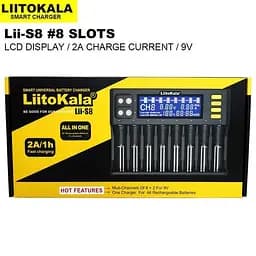Зарядний пристрій Liitokala Lii-S8 (на 10 каналів) з блоком живлення - мініатюра 8