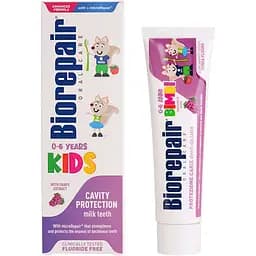 Дитяча зубна паста Biorepair Веселе мишеня, виноград, 0-6 років, 50 мл