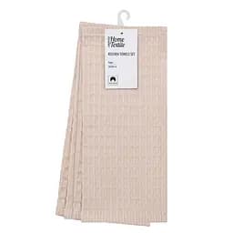 Набор полотенец для кухни Ardesto Pique, 30x30см, 4шт, 100% хлопок, молочный (ART3030BB)