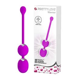 Вагінальні кульки Pretty Love Werner Kegel Ball, 20.5 см, фіолетовий
