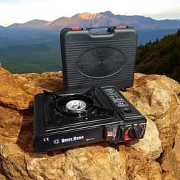 Туристична портативна газова плита пальник Portable Gas Stove BDZ-155-A з перехідником
