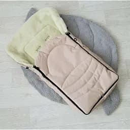 Зимний конверт-чехол на овчине в коляске конверт на санки спальник в коляску КОНВЕРТ БЕЖЕВЫЙ (2000990304872)