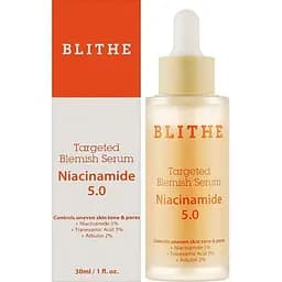 Освітлювальна сироватка для обличчя Blithe Targeted Blemish Serum Niacinamide 5.0, 30 мл