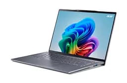 Ноутбук Acer Swift 14 AI SF14-11 14.5' WQXGA IPS, Quallcomm X1P-64-100, 16GB, F1TB, UMA, Win11, сірий (NX.KZXEU.001) - мініатюра 2
