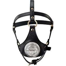 Маска-доспехи для орального секса Lockink Sevanda Blowjob Head Harness