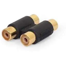 Звуковой переходник Cablexpert 2xRCA F - 2xRCA F черный (A-2RCAFF-01)