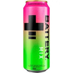 Упаковка енергетичного напою Battery Mix 12 л (0.5 л x 24 шт.) з/б - мініатюра 2