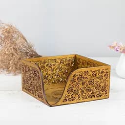 Дерев'яна серветниця VANZA ROSES oak - M (17.5 см) - мініатюра 3