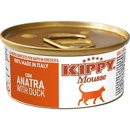 Вологий корм Kippy Mousse для дорослих котів мус з качкою 85 г