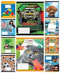 Тетради ученические 12 листов клетка ТЕ31106, 25 шт. в упаковке