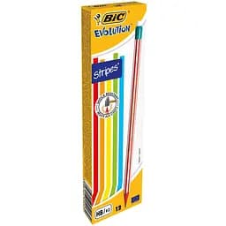 Карандаш чернографитный BIC Evolution 646 с резинкой НВ 12 шт. (8960342)
