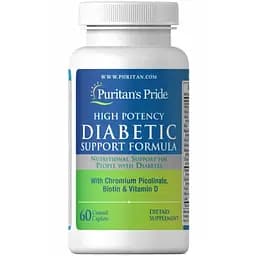 Поддержка диабета Puritan's Pride Diabetic Support Formula 60 каплет