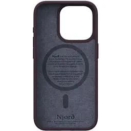 Чохол-накладка Njord Salmon Leather MagSafe Case Rust для iPhone 15 Pro (NA53SL03) - мініатюра 5