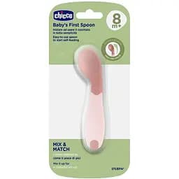 Ложка Chicco First Spoon 8м+ Рожева (16100.15)