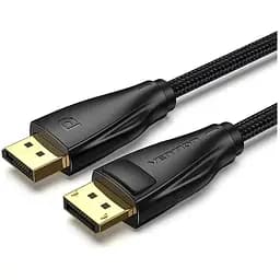 Кабель мультимедийный DisplayPort M to DisplayPort M 2.0m black Vention (HCCBH)