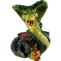 Статуетка Змія-Кобра на пні 6.5х4.5х3.5 см