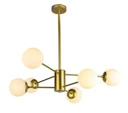 Люстра молекула Levistella 7526033-6 GD+WH