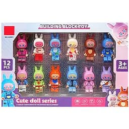 Детский набор фигурок Labubu 44001, 12 фигурок