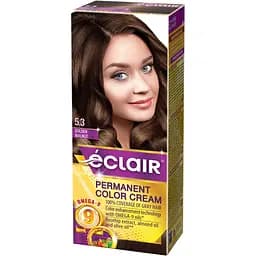 Крем-фарба для волосся Éclair Omega-9 стійка №5.3 Золотистий горіх