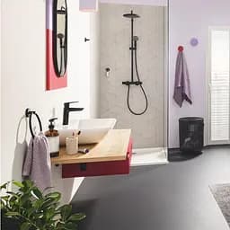 Тримач для рушника Grohe QuickFix Start 411742430 Чорний матовий - мініатюра 6