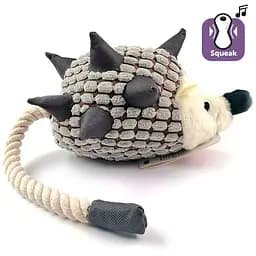 Flamingo Hedgehog Plush фламинго ежик с веревочным Хвостом игрушка для собак с пищалкой 45х10х15 см
