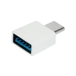 Перехідник OTG адаптер з USB на Type-C білий, універсальний конектор для флешки - мініатюра 2