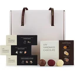 Подарунковий набір Львівська Майстерня Шоколаду Шоколадне асорті 214 г