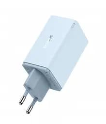 Мережевий зарядний пристрій Baseus GaN6 Pro Fast 2C+2U 65 W Cable Type-C to Type-C 1 м P10162701313-00 Блакитний - мініатюра 4