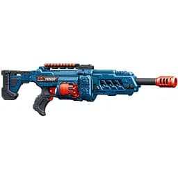 Игрушечный детский пулемет автомат. барабан на батарейках с мягкими патронами и прицелом (38 шт.) (81х22см)