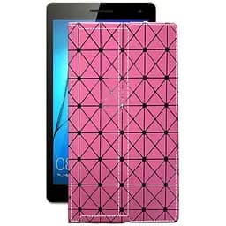 Чохол StatusCASE з екошкіри для планшету Huawei MediaPad T3 8.0 Рожевий ромб