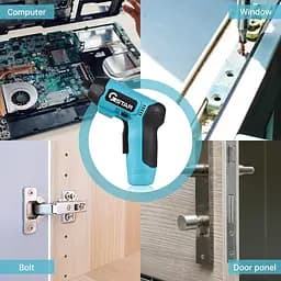 Електрична викрутка 3,6 В з живленням від батареї USB-зарядка 3 Нм  Електроінструменти для свердління Акумуляторна викрутка з CRV - мініатюра 7