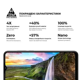 Захисне скло на ZTE Blade A53/A53 Pro/V40 Design з олеофобним покриттям, Pro, повне проклеювання, антистатичний і пиловідштовхуючий шар, 9H, самоклеючеся, 2.5D, на весь екран, антистатичний клей, ArmorStandart (ARM68740) - мініатюра 5