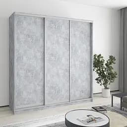 Шкаф-купе трехдверный MebelStar Комбо AL 3ДСП 200x45x210 см Бетон (MBS-3176)