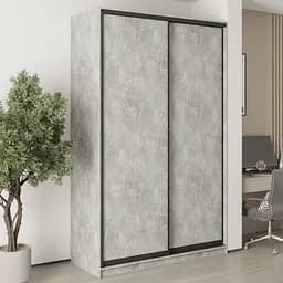 Шафа-купе дводверна MebelStar Комбо BG 2ДСП 150x60x240 см Бетон (MBS-10640)