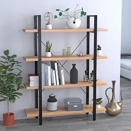 Стелаж Сінгл-4-120 Loft Design (Дуб Крафт золотий)