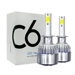 Лампа автомобільна LED C6 H1 діодна лампа для автомобіля Silver (av199) - мініатюра 4