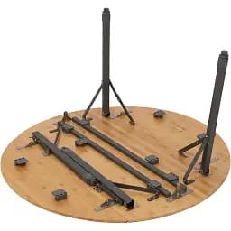 Стіл Bo-Camp Poundbury Round Brown 90x90 см (1404656) - мініатюра 6