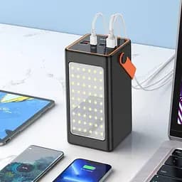 Портативний акумулятор Hoco J107 Super 90000 mAh зовнішній з лампою - мініатюра 3