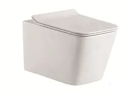 Унитаз подвесной Volle Libra Rimles 13-41-160 с сидением Soft Close Slim, Белый