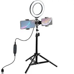 Кільцева USB LED лампа Puluz PKT3037 6.2"+ штатив 70 cм