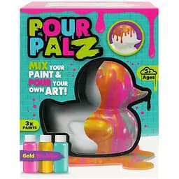 Набор для творчества ToyMonster Pour Palz Флюид Арт Утенок Золотая феерия (GS-G26261B)