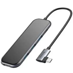 Разветвитель Baseus Multi-functional Hub (Type-C to 3xUsb3.0+HD4K+PD) серый CAHub-BZ0G